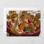 Gingerbread Man Cookies briefkaart (Voorkant / Achterkant)