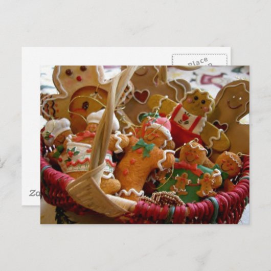 Gingerbread Man Cookies briefkaart (Voorkant / Achterkant)