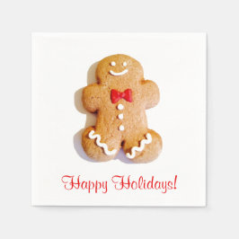Gingerbread Man Cookies Feestdagen Xmas Servet