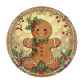 Gingerbread Man Cookies Festive Christmas Snijplank (Voorkant)