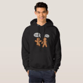 Gingerbread Man Cookies Lelijke Kerstmis Kerstmis Hoodie (Voorkant volledig)
