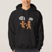 Gingerbread Man Cookies Lelijke Kerstmis Kerstmis Hoodie (Voorkant)