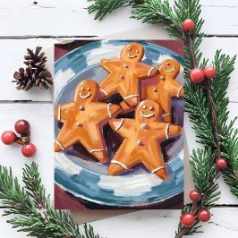 Gingerbread Man Cookies | Merry Christmas Feestdagenkaart