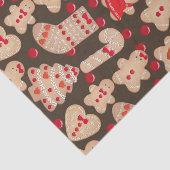 Gingerbread Man Cookies Vakantie Cookies Fun Party Tissuepapier (Detail)
