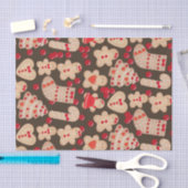 Gingerbread Man Cookies Vakantie Cookies Fun Party Tissuepapier (Craft)