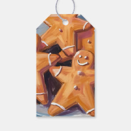 Gingerbread Man Cookies | vrolijk kerstfeest Cadeaulabel