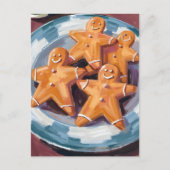 Gingerbread Man Cookies | vrolijk kerstfeest Feestdagenkaart (Voorkant)