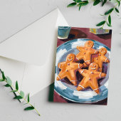 Gingerbread Man Cookies | vrolijk kerstfeest Feestdagenkaart