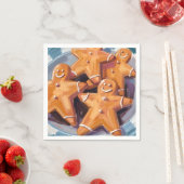 Gingerbread Man Cookies | vrolijk kerstfeest Servet (Insitu)