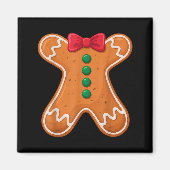 Gingerbread Man Costume Funny For Halloween Christ Magneet (Voorkant)