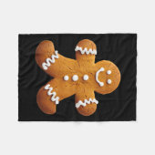 Gingerbread Man Costume Funny Halloween Christmas  Fleece Deken (Voorkant (Horizontaal))