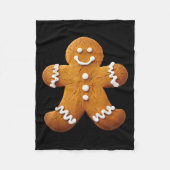 Gingerbread Man Costume Funny Halloween Christmas  Fleece Deken (Voorkant)