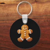 Gingerbread Man Costume Funny Halloween Christmas Sleutelhanger (Voorkant)