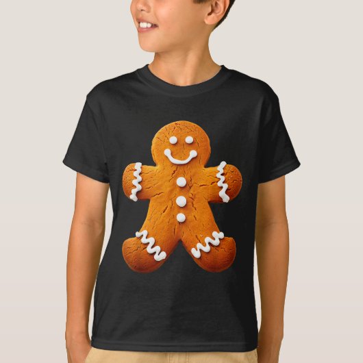 Gingerbread Man Costume Funny Halloween Christmas  T-shirt (Voorkant)