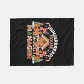 Gingerbread Man Costume, Gingerbread House Project Fleece Deken (Voorkant (Horizontaal))