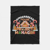 Gingerbread Man Costume, Gingerbread House Project Fleece Deken (Voorkant)