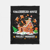 Gingerbread Man Costume, Gingerbread House Project Fleece Deken (Voorkant)