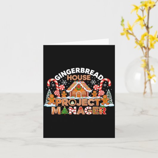 Gingerbread Man Costume, Gingerbread House Project Kaart (Gele Bloem)