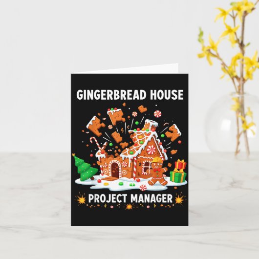 Gingerbread Man Costume, Gingerbread House Project Kaart (Gele Bloem)