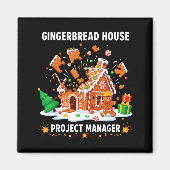 Gingerbread Man Costume, Gingerbread House Project Magneet (Voorkant)