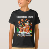 Gingerbread Man Costume, Gingerbread House Project T-shirt (Voorkant)
