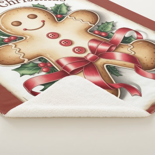 Gingerbread Man – Cozy Holiday Throw Gift (3/4)
