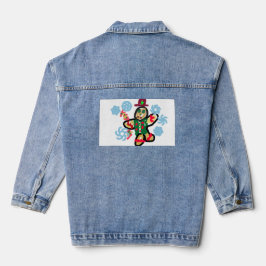 Gingerbread man dance denim jacket