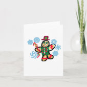 Gingerbread man dance kaart (Voorkant)