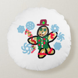 Gingerbread man dance rond kussen