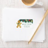 Gingerbread man, dennen, bellen, sterren etiket (Insitu)