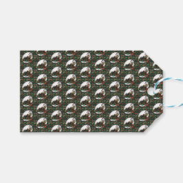 Gingerbread Man: Dennenhout Cadeaulabel