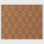 Gingerbread Man Donkerbruin 965324 Cadeaupapier (Vlak)