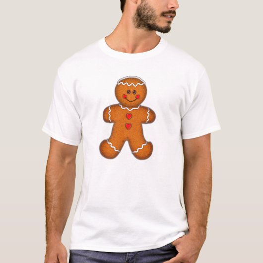 GINGERBREAD MAN door SHARON SHARPE T-shirt (Voorkant)
