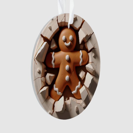 Gingerbread Man Double-Sided Holiday Ornament (voorkant)