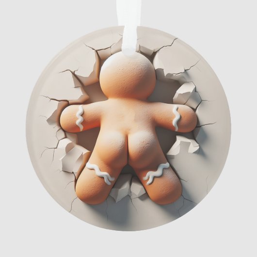 Gingerbread Man Double-Sided Holiday Ornament (achterkant)