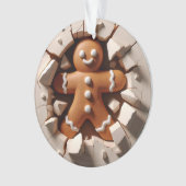 Gingerbread Man Double-Sided Holiday Ornament (voorkant)