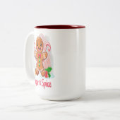 Gingerbread Man en Candy Cane Christmas Mok (Voorkant links)