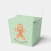 Gingerbread Man en Cookie Patroon Bedankdoosjes (Voorkant Zijde)