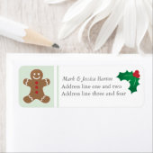 Gingerbread Man en Holly Etiket (Insitu)