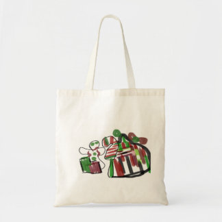 Gingerbread man en house fun rock tote bag