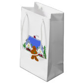 Gingerbread Man en Huis Klein Cadeauzakje (Achterkant Gekanteld)
