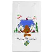 Gingerbread Man en Huis Klein Cadeauzakje (Voorkant)