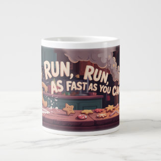 Gingerbread Man Escape Grote Koffiekop