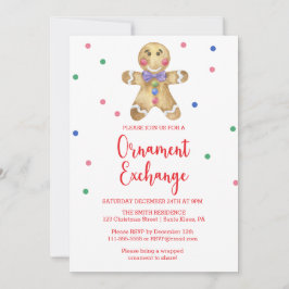 Gingerbread man - Exchange Party Kaart