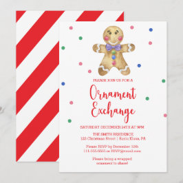 Gingerbread man - Exchange Party Kaart