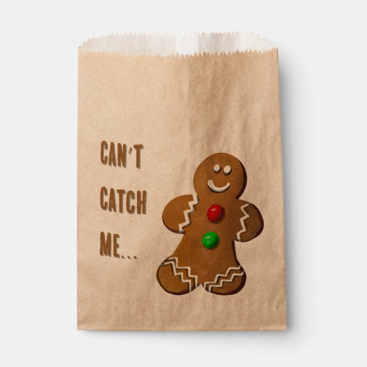 Gingerbread Man Favoriet Bag Bedankzakje (Voorkant)