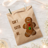 Gingerbread Man Favoriet Bag Bedankzakje (Geknipt)