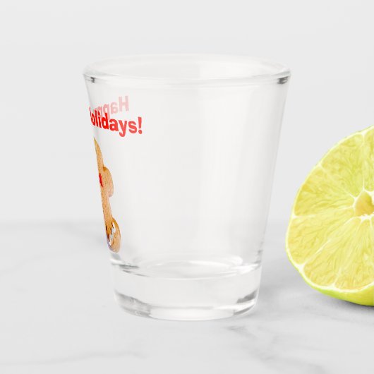 Gingerbread Man Feestdagen Christmas 4Jojo Shot Glas (Rechts)