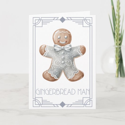 Gingerbread Man  Feestdagen Kaart (Voorkant)