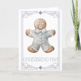 Gingerbread Man Feestdagen Kaart